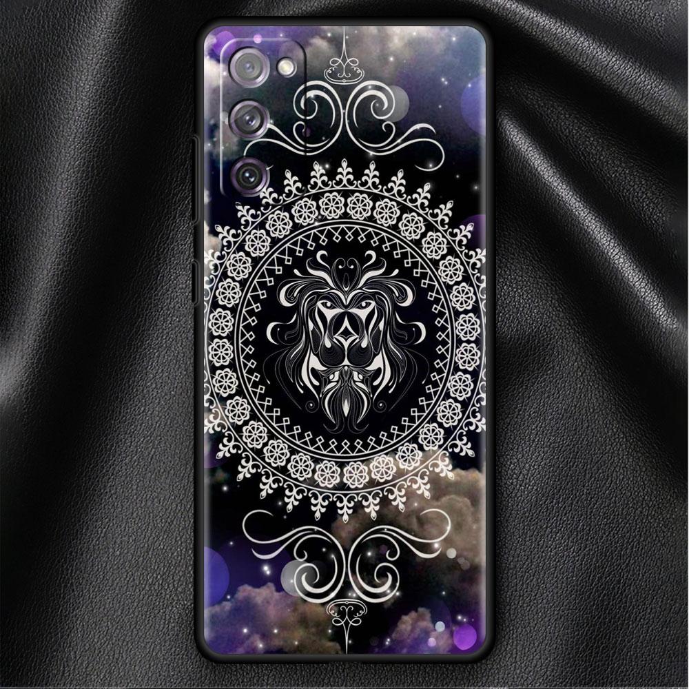 Case For Samsung Galaxy S20 FE S22 Ultra S21 Plus Luxury Soft Phone Case S10 S9 S8 S10e S7 Funda Mandala 12 Constellations Shell