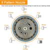 Pressurized Metal Rubber-Coated Water Hose & Car Wash Gun for Gardens