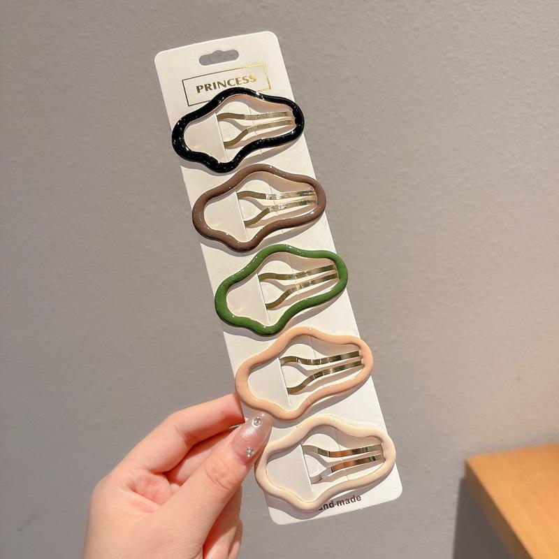 Dopamine Color Bangs Hair Clip Sideburns for Kids & Women - Duckbill Hairpin Headwear