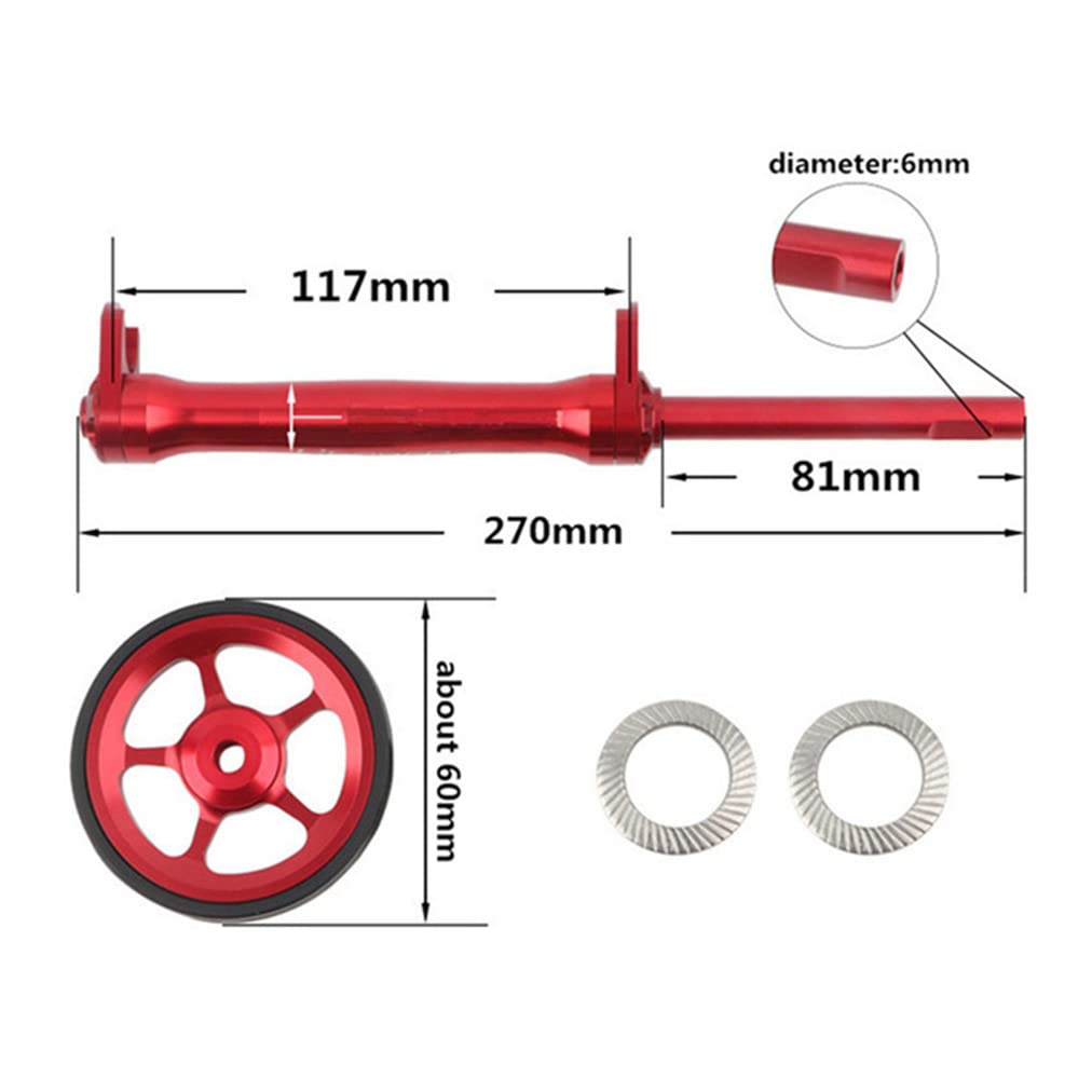 Litepro Easy Wheel Extension Rod Telescopic Bar Bike Aluminum Alloy Rear Cargo Rack Parts for Folding Bike Wheel (Silver + Bar)