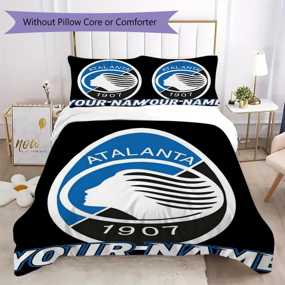 Custom Name Atalanta BC Pattern Bedding Uilt Set Uilt Cover Pillowcase Home Decoration Birthday Gift (1*duvet Cover+2*pillowcase Without Core)