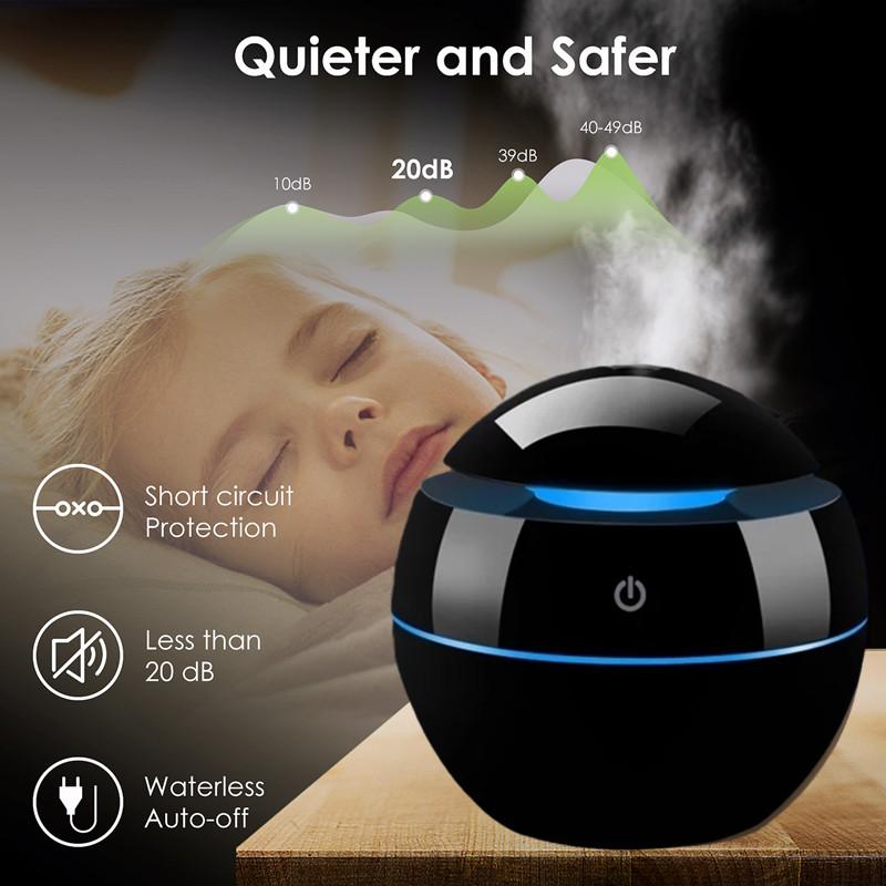 130ml Mini Portable Ultrasonic Air Humidifer Aroma Essential Oil Diffuser Usb Mist Maker Humidifiers For Home Table Mist Maker