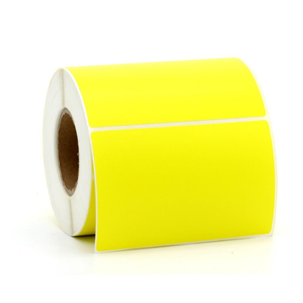 

500/800PCS Multicolor Thermal Paper Rectangle Label Sticker Self-adhesive Label Milk Tea Shop 40*30mm жовтий