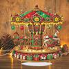 Acrylic 2D Flat Carousel Print DIY Desktop Diamond Art Kits Diamond Painting Desktop Decorations for Home Office Desktop Decor