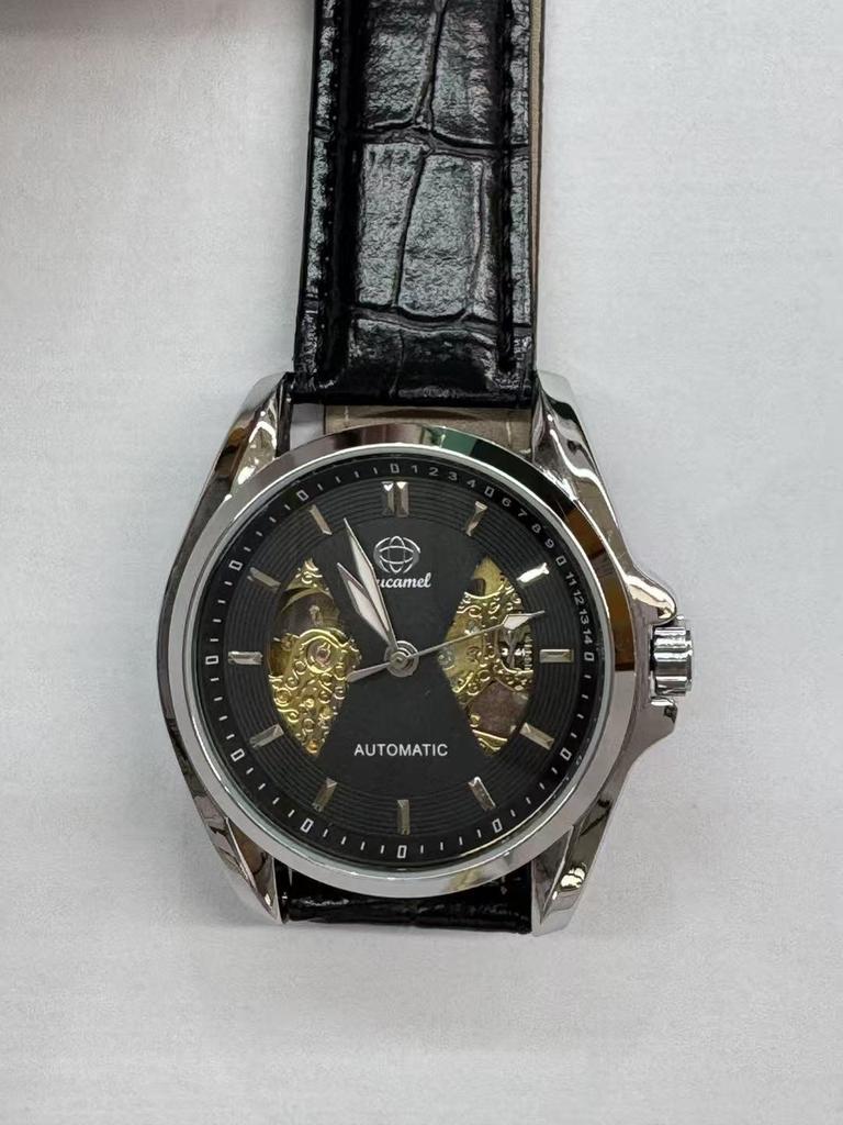 Fashion men's mechanical watch, through-the-bottom hollow automatic mechanical watch men's, men's mechanical watch