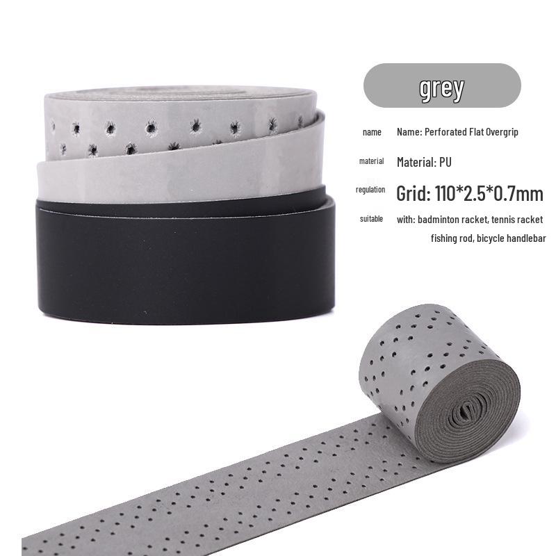 Perforated PU Overgrip: Non-slip Sweatband for Badminton & Tennis Rackets