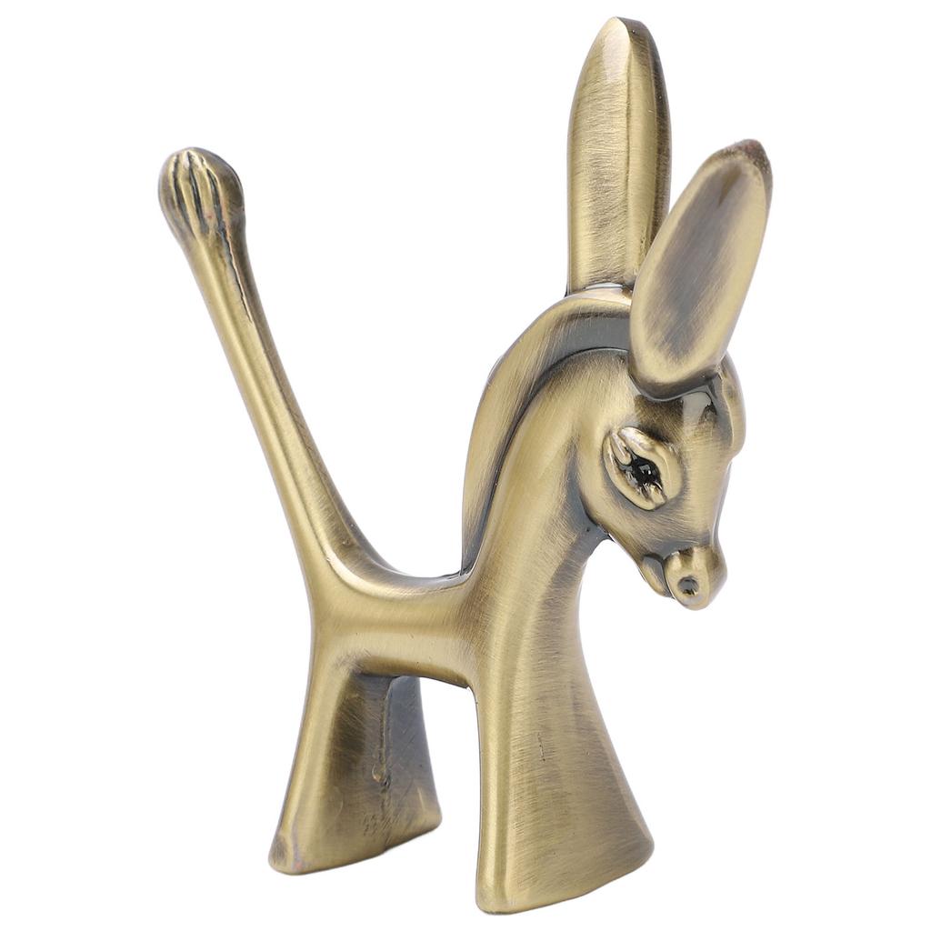 Donkey Ring Holder Donkey Statuette Durable Zinc Alloy Retro Style Safe Ring Organizer for Rings