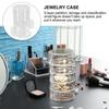 1Pcs Jewelry Storage Holder Rotating Jewelry Box Organizer for Rings Earrings Necklaces Bracelets Multi-Use