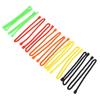 10PCS Set Silikon Kabelbinder 18in 5mm Durchmesser Multifunktionale Rot Orange Gelb Grün Schwarz