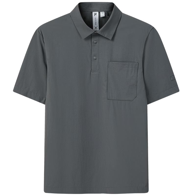 

FILA Men s Loose Fit Woven Short Sleeve Polo Shirt 2XL