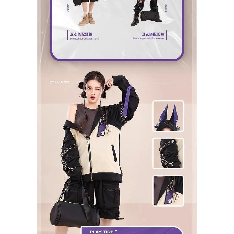 Cyno Tighnari Hoodies Cosplay Genshin Impact Costume Cyno Zipper Jacket Coat Fashion Pullover Hoodie Adult Streetwear Clothes