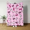 1 Stück Sanrio Hello Kitty Flanelldecke - 2D-Druck, Weiche Überwurfdecke für Schlafzimmer Wohnzimmer Camping, Perfektes Festival-Geburtstagsgeschenk