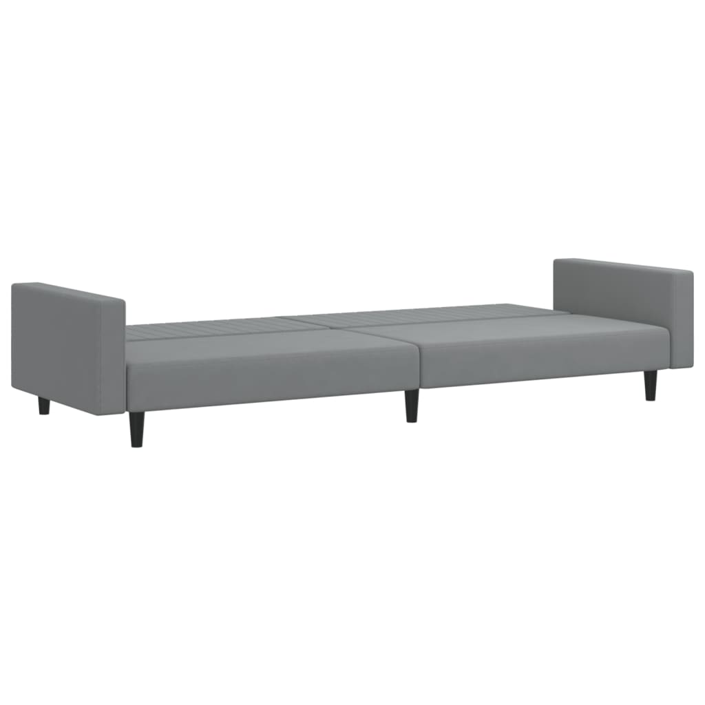 Vidaxl 2-Seater Sofa, Light Gray, Upholstered In Velvet