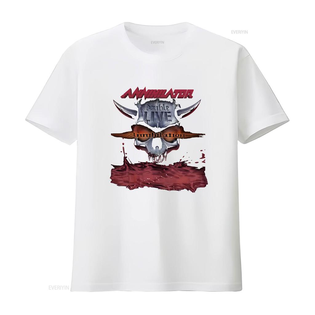 New Annihilator Band For Fans S 5xl T Shirt Bi0451 Vintage Washed Homme Graphic Stylish Stretched Versatile Casual Soft