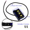 1Pc Motorcycle License Plate Light Led Mini 12V Cnc Aluminum Alloy Waterproof Rear Tail Motorbikes Light For License Plate Black