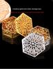 Golden Hexagonal Candy Box Wedding Storage Box Electroplated Wedding Candy Box Exquisite and Not Easily Deformed Party Gift Box