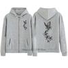 Fashion Floral Butterfly Printed Sports Zipper Hoodie Women High Quality Casual Long Sleeve Zip-up Hoodie Sweatshirts