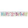 Lightweight Birthday Decoration Happy 2nd Birthday Banner Birthday Supplies For Indoor Decoration Party Decor