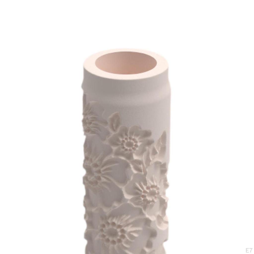 Clay Roller with Floral Pattern, Pottery Tool, Gift for Enthusiasts