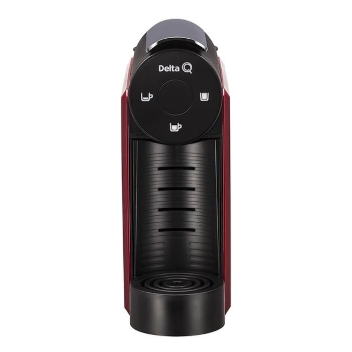 Machine À Café - DELTA Q - Mini Qool - Rouge - 1200 W - Compatible Capsules Delta Q