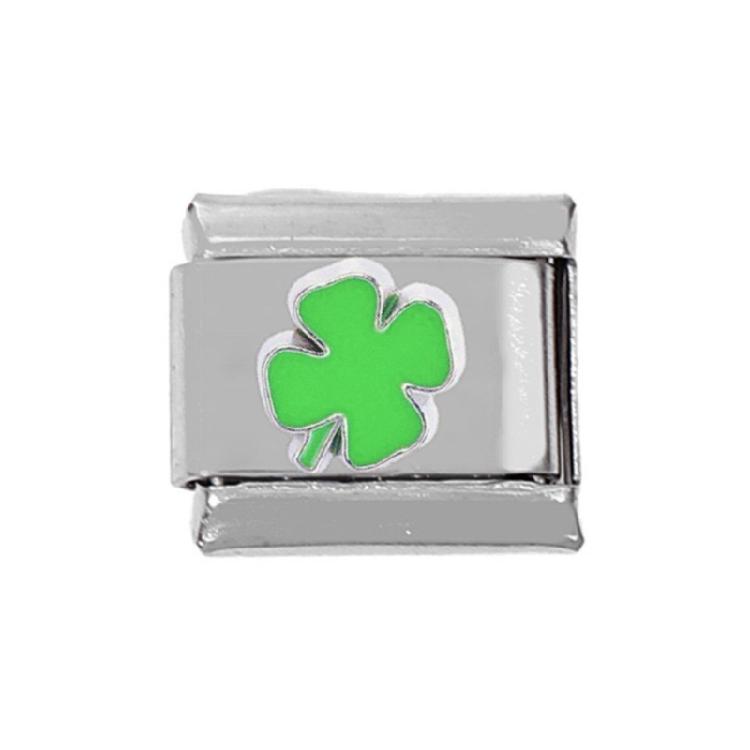 Stainless Steel Flower Charm Italian Links Fit for 9mm Bracelet Jewelry Making