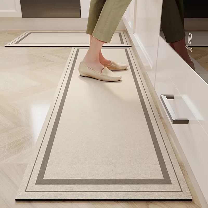 Kitchen Floor Carpet Water-absorbent Quick-drying Carpets Diatom Mud Soft Foot Mat Advanced Light Luxury Home Decoration Rug