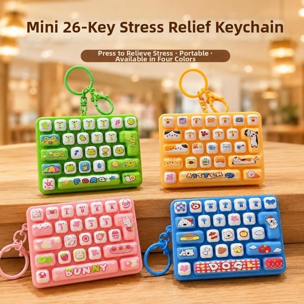 Animals Fingertip Button Keyring Mini Stress Relief Fidget Toy Backpack Decor