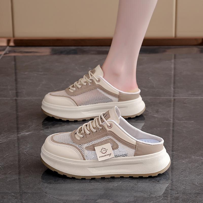 New Hollowed-out Breathable Thick-soled Height-increasing Casual Slippers Sandals and Board Shoes
