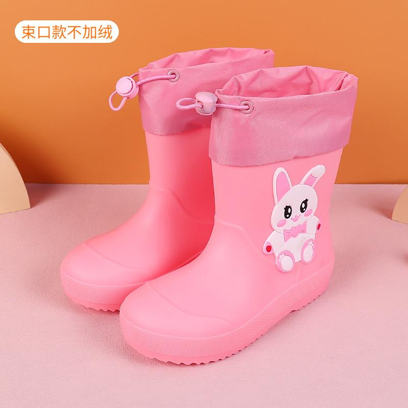 Girls' And Boys' Zippered Rain Boots For Summer Children - Waterproof PVC Anti-Slip Soles Rain Boots