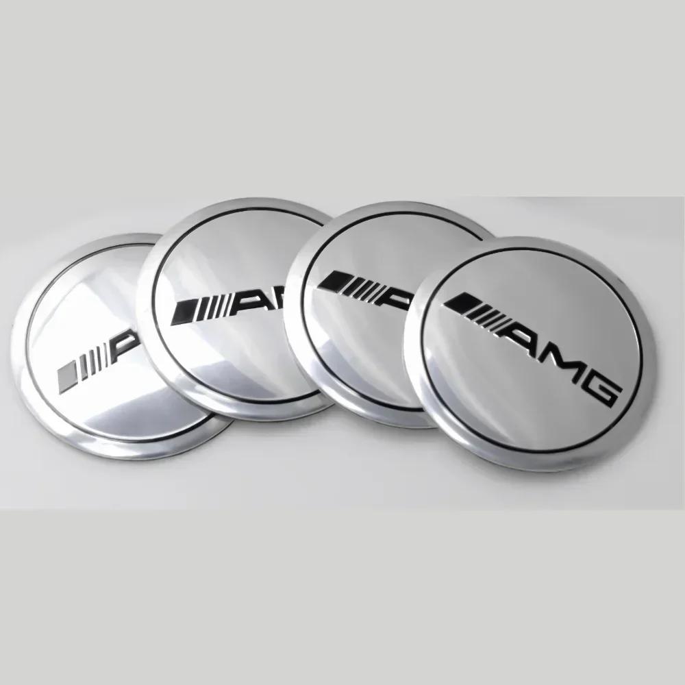 Autosticker Voor Mercedes Benz 4 Stuks Auto Styling Wielnaafdop Stickers Auto Opknap Accessoires voor Mercedes Benz Amg W203 W176 W22