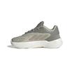 Adidas Originals Ozelia Elastic Lace Comfortable Versatile Shock Absorption Low Top Kids Casual Shoes Kids Casual Shoes Gray White IE3409