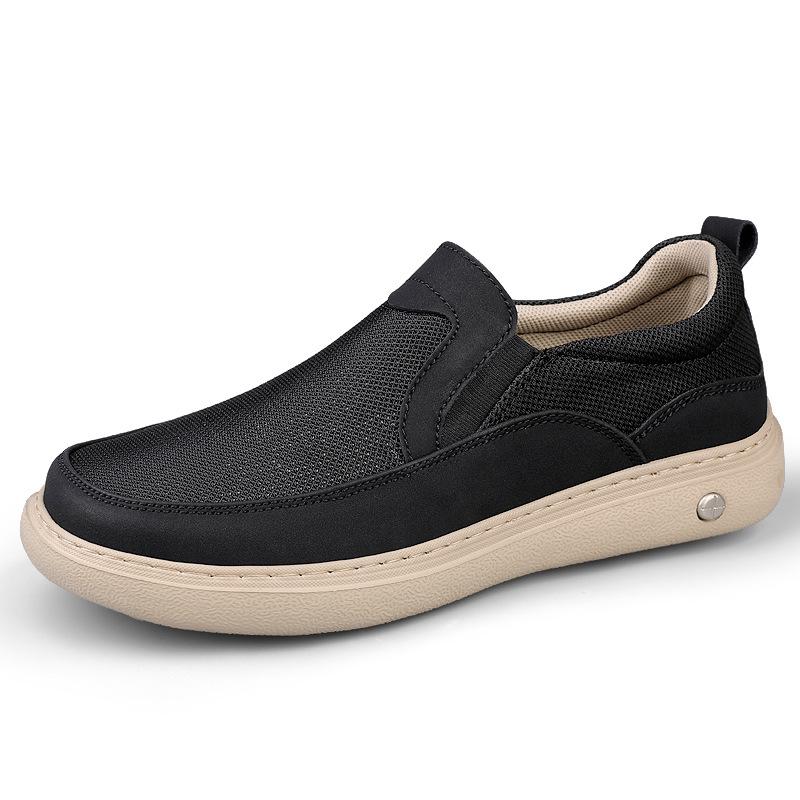 Men s Plus Size Breathable Soft Sole Slip-On Casual Mesh Shoes 43