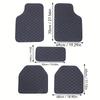 5pcs Faux Leather Car Footrests, Universal Fit Easy To Clean, Non-Slip Design, Suitable for SUV Sedans, Durable Full Set