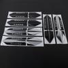 AAABU1 2PCS 3D ABS Kodiaq Karop Kamiq Superb Emblem Car Fender Side Wing Badge Sticker Decoration Car Modification Accessorie For SKODA