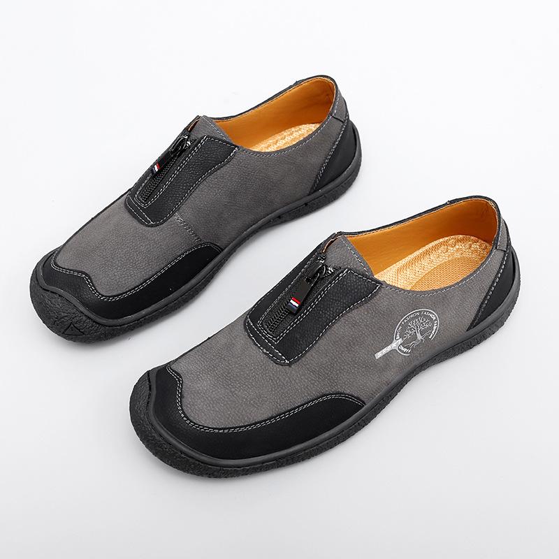 

2024 New Autumn Doudou Shoes Hot-selling Large Size Men s Lazy Casual One-Pedal Loafers 47 сірий колір