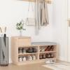 VidaXL Shoe Cabinet 110x34x61 Cm Solid Pine Wood 814449