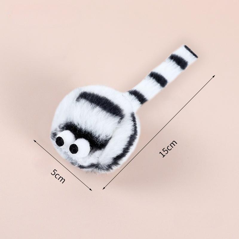 4pcs Cat Chewing Plush Toy Simulated Mouse Squeaky Cute Interactive Kitten Toy Bite Resistant Teeth Cleaning Cat Toy Supplies