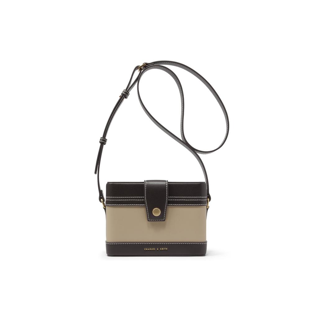 New CHARLES&KEITH PU Crossbody Bag Small Size Women's Multicolor CK2-80701182