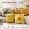 Folk Art Bird Floral Cushion Cover 2D Flat Printed Peach Skin Decorative Pillowcase For Living Room Sofa Home Decor 45X45Cm