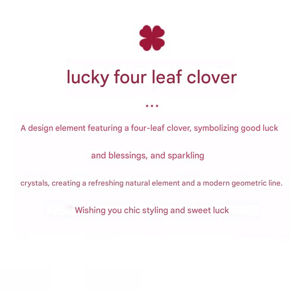Bonarger Women's Clover Diamond Bracelet Quartz Movement Luminous Waterproof Calendar Watch B3590L (4 Color)