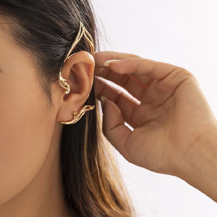Cold Wind Earrings Irregular Dark Style Distressed Earring Elves Earrings Gift