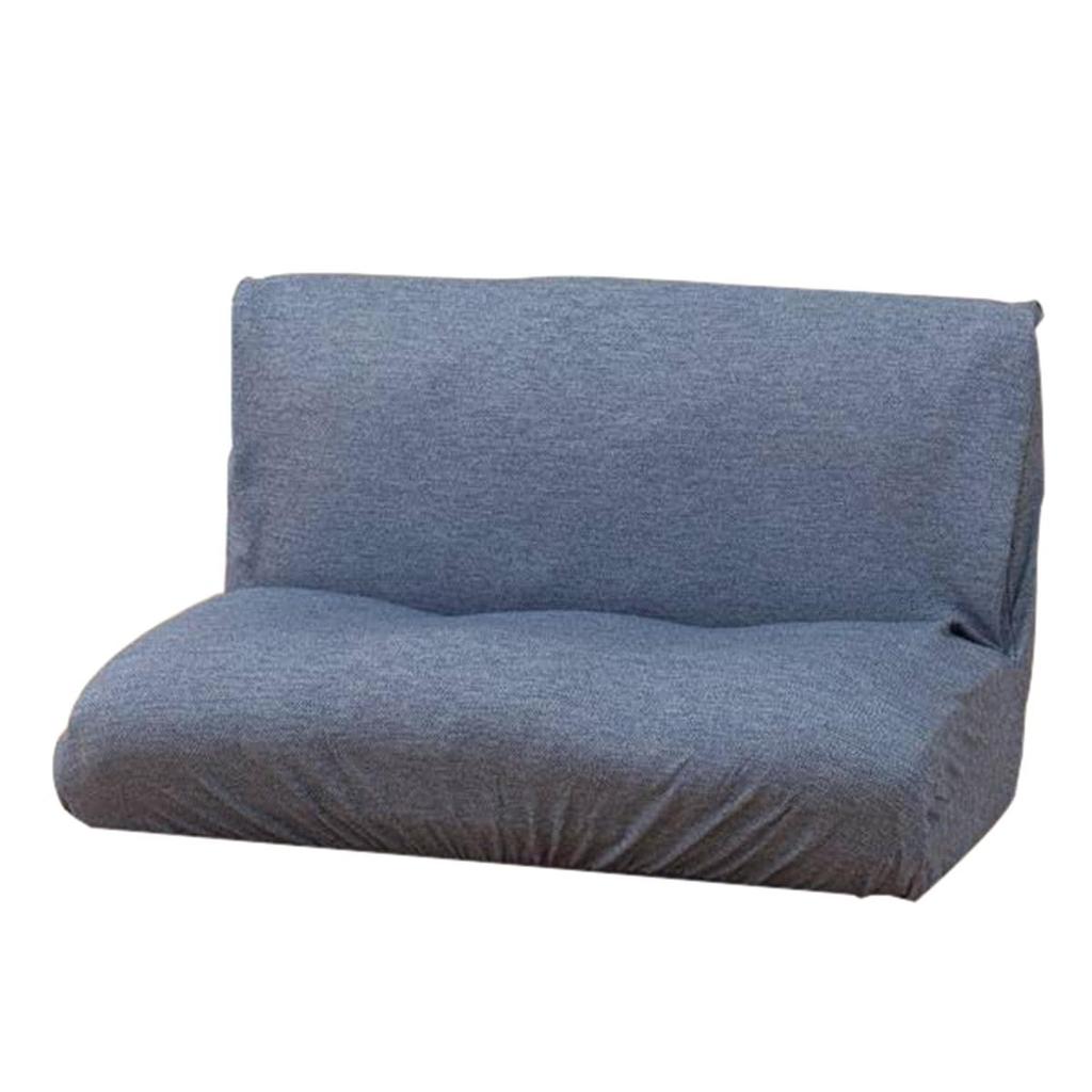 NITORI Stretch Sofa Cover Navy, Slipcover for Armless Loveseat, Water-Repellent Fabric, Easy-Fit Elastic Protector