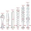 Glass anal plug, six kinds of beads, dual-purpose small dildo, anal plug, expansion after masturbation, adult sex toy