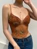 Imprime sexy Y2k Camis Maro Crop Tops Femei Harajuku Bretele Spaghetti Plajă Tricouri Femei Moda Chic Retro V-decolteu Vestă fără mâneci