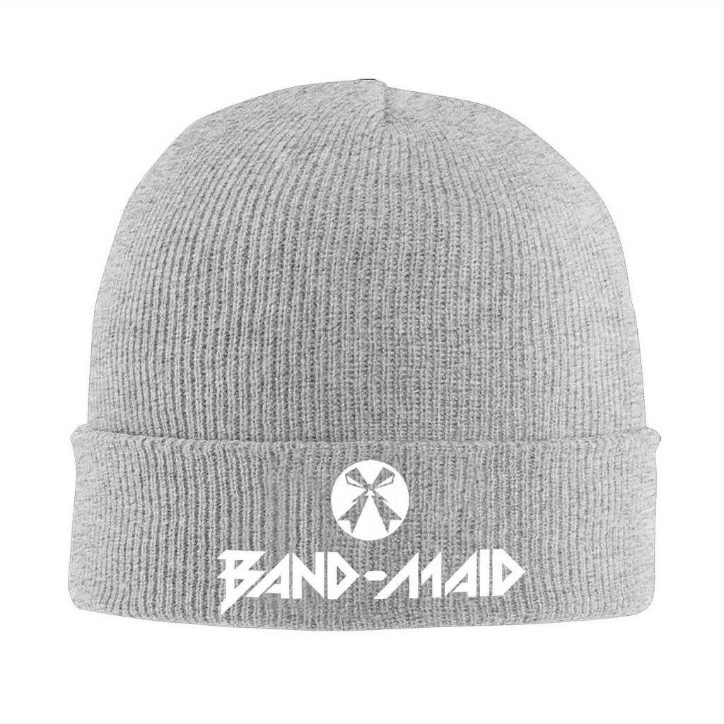 Men Women Beanie Hat Band Maid Japanese Girls Band Merch Warm Skull Knitted Hat Cap Bonnet Knit Hat