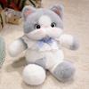 46cm Kawaii Soft Colorful Cat Plush Toy Cute Stuffed Animals Cartoon Kitten Plush Hug Pillow for Kids Girls Xmas Gift Decor