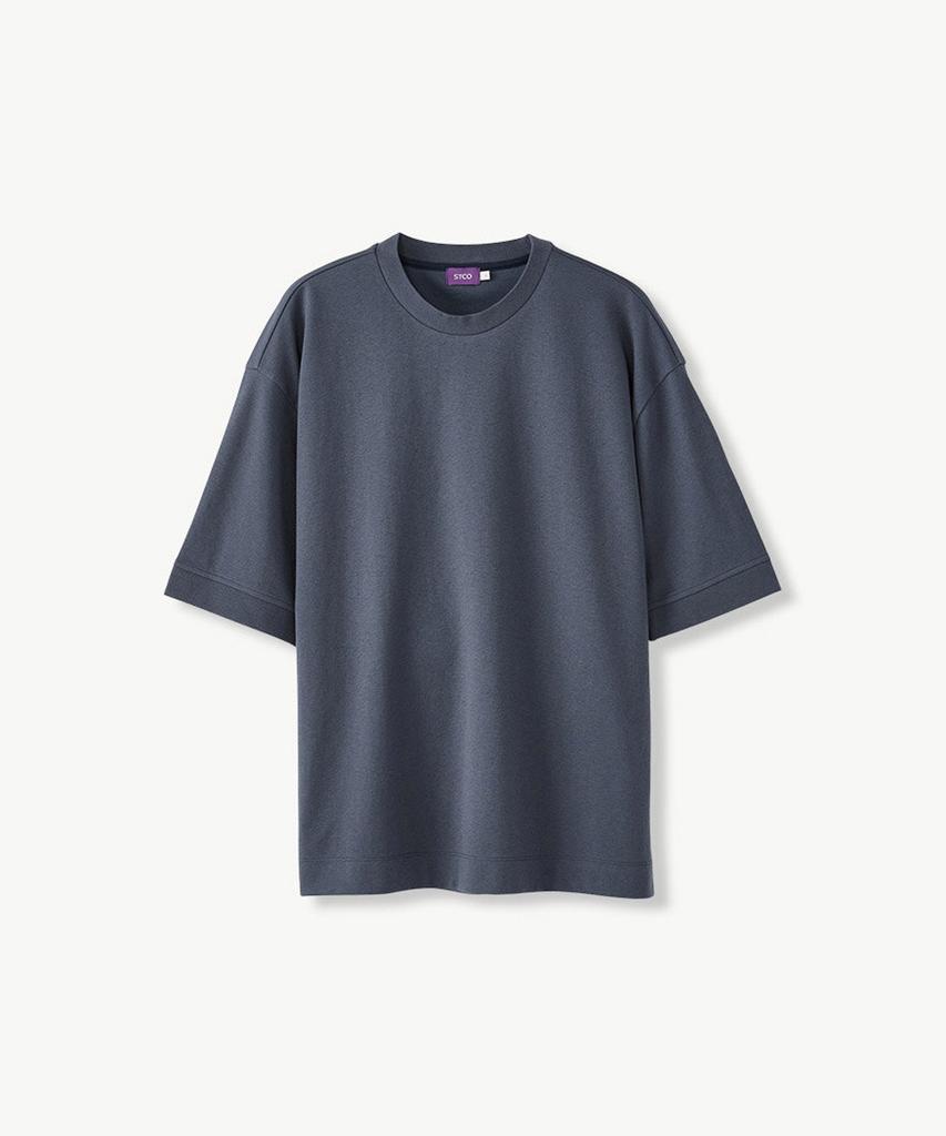 STCO Solid Short Sleeve Sweatshirt_Blue (Oversized)_Stsvb58Osl