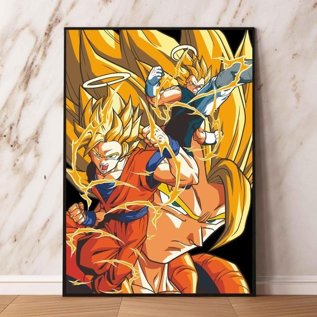Leinwand bedrucktes Dragon Ball Goku Geschenk Wohnzimmer modular bedrucktes Kinderzimmer 21cm×30cm NoFrame