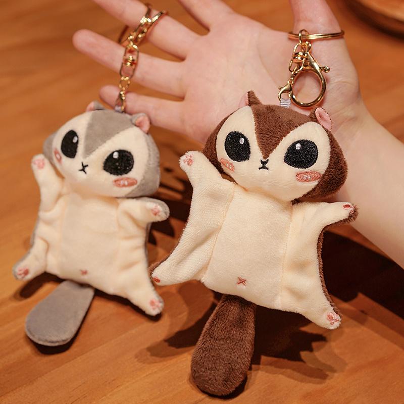 10/20CM Honey Glider Plush Stuffed Dolls Bag Keychain Super Cute Australian Squirrel Glider Stuffed Animals Toy Gifts for Kids