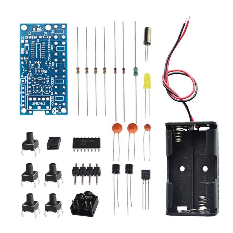 Wireless Stereo FM Radio Receiver Module PCB FM DIY Electronic Kits 76MHz-108MHz DC 1.8V-3.6V